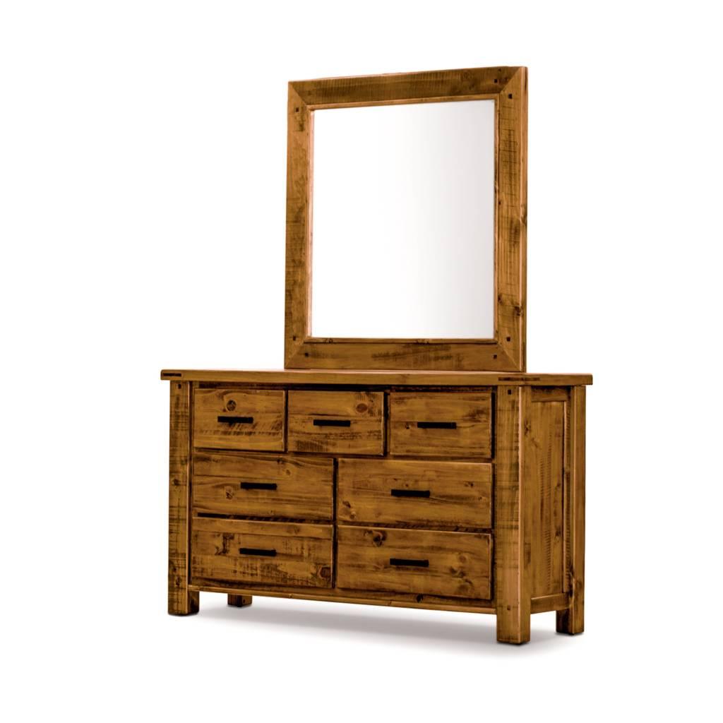 RICHMOND SOLID PINE DRESSER/CHEST OF 3 OVER 4 DRAWERS - MyChocolateWood