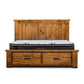 RICHMOND SOLID PINE QUEEN SIZE BED WITH END DRAWERS - MyChocolateWood