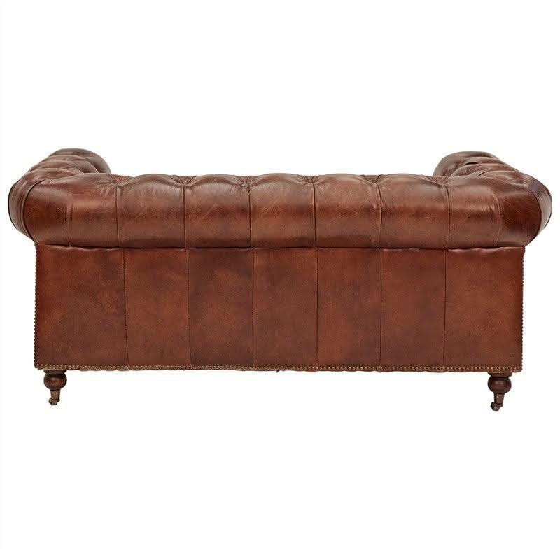 RIMINI 2-SEATER HAMPTON COURT AGED LEATHER SOFA - MyChocolateWood