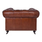 RIMINI HAMPTON COURT AGED LEATHER ARMCHAIR - MyChocolateWood