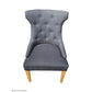 RIO SOLID OAK CHAIR IN CHARCOAL WITH OAK LEGS - MyChocolateWood
