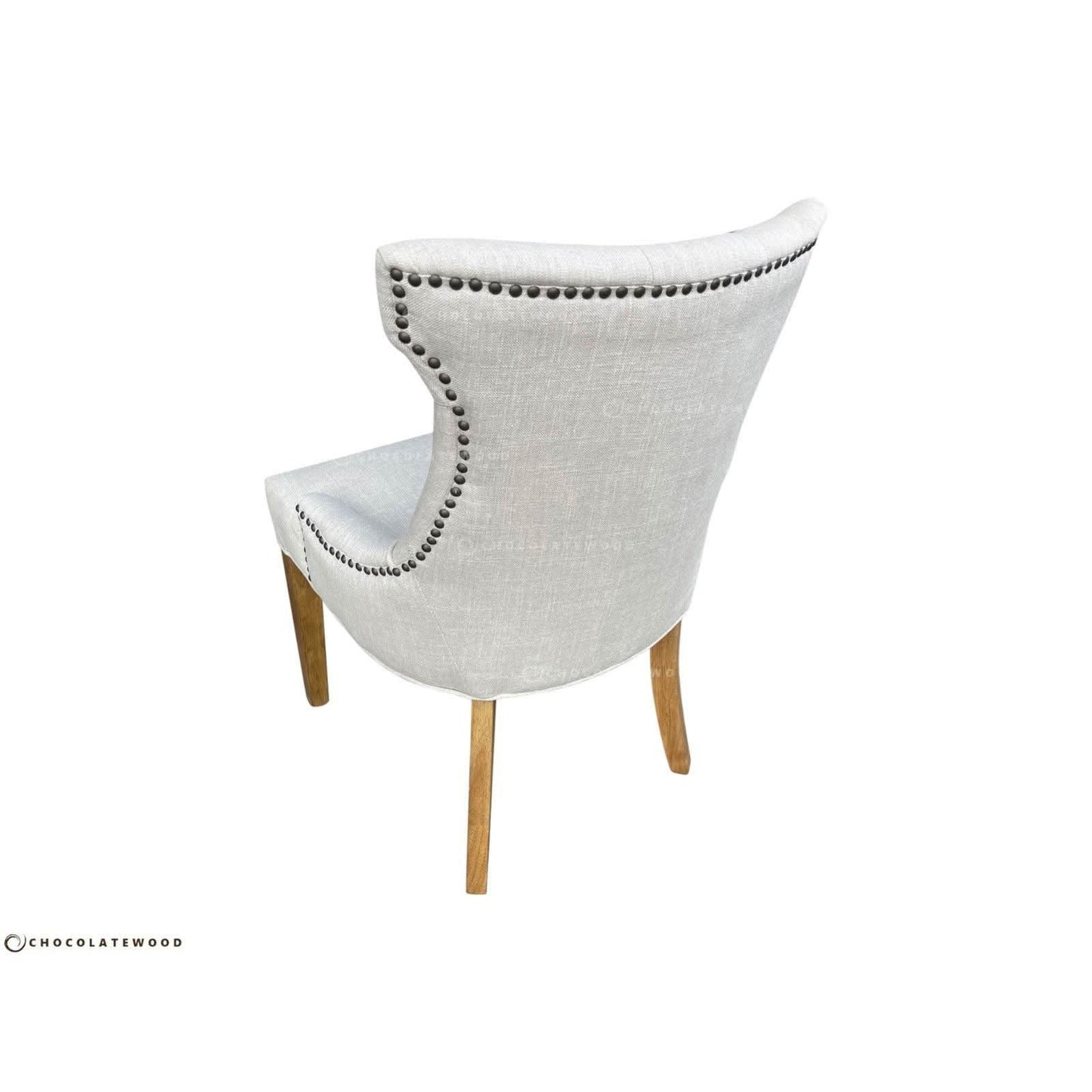 RIO SOLID OAK CHAIR IN FLAXEEN WITH OAK LEGS - MyChocolateWood