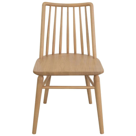 RIVIERA SOLID OAK DINING CHAIRS IN NATURAL SET OF 2 - MyChocolateWood