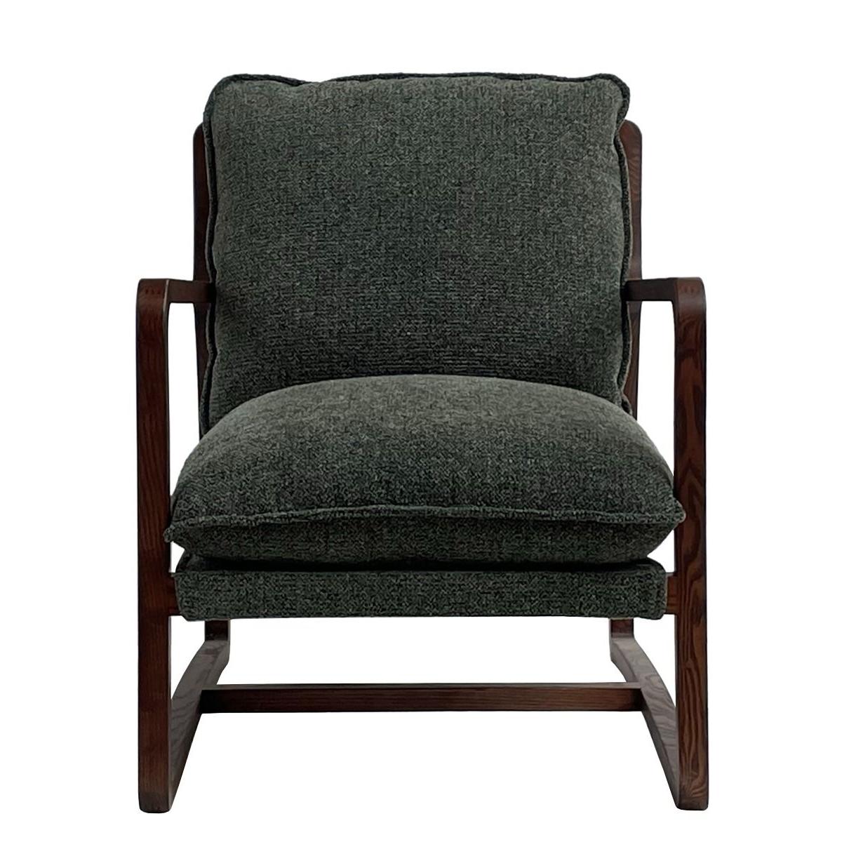 ROGAN BOUCLE TEXTURED FABRIC/ASHWOOD CHAIR IN PINE - MyChocolateWood