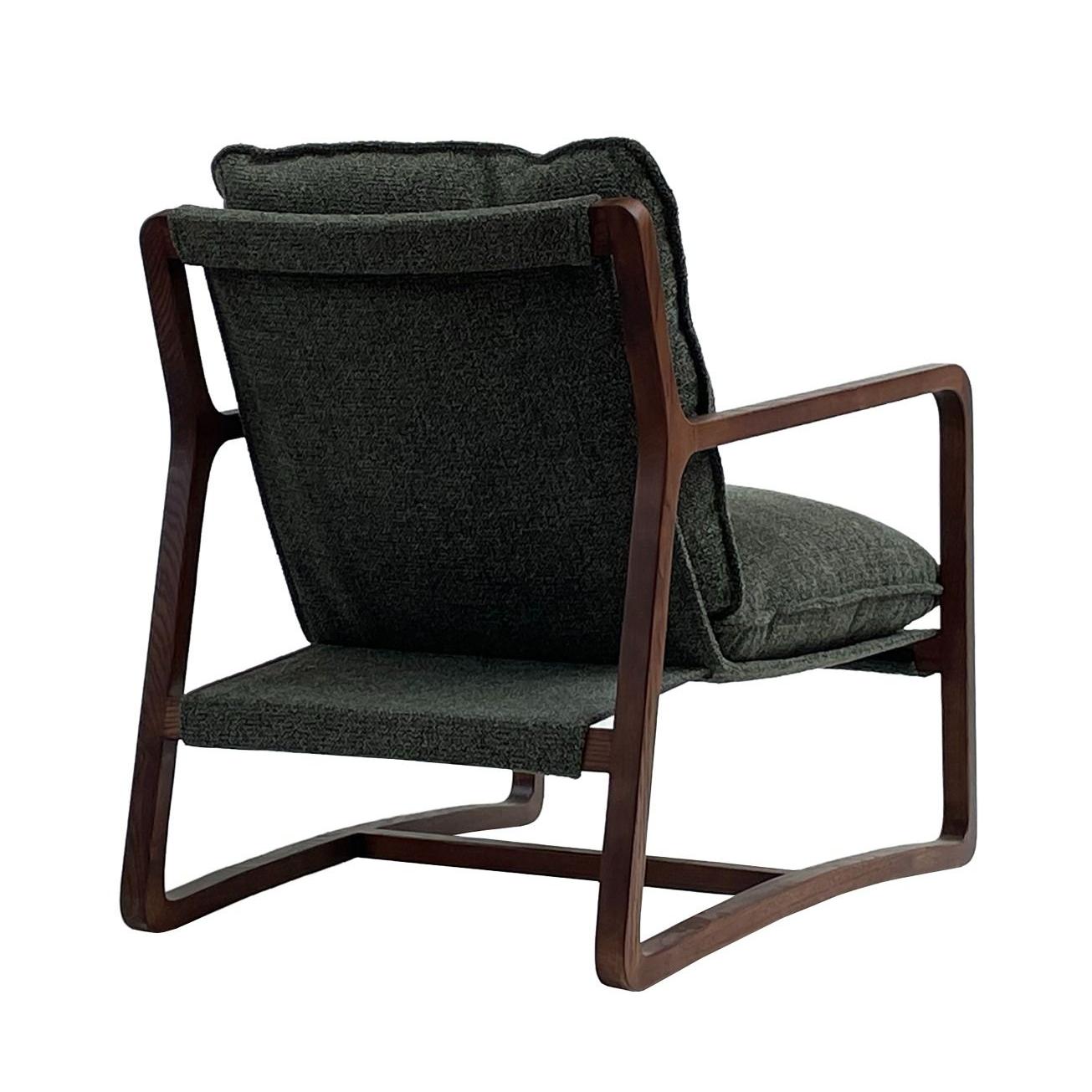 ROGAN BOUCLE TEXTURED FABRIC/ASHWOOD CHAIR IN PINE - MyChocolateWood