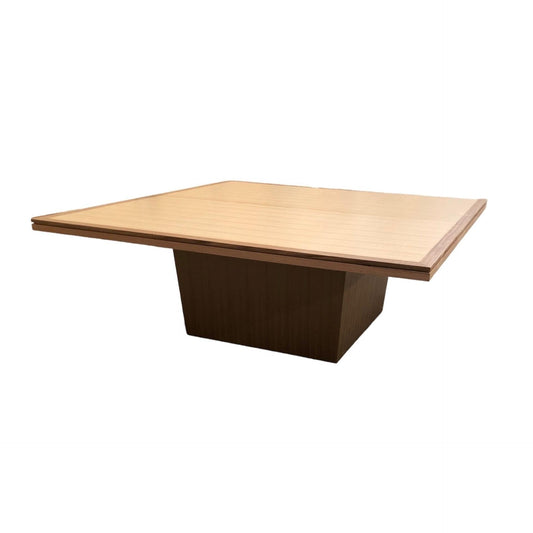 ROSA MADE TO ORDER 1800MM TASSIE OAK SQUARE DINING TABLE IN CLEAR LACQUER - MyChocolateWood