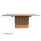 ROSA TASSIE OAK RECTANGULAR DINING TABLE IN CLEAR LACQUER 180CM MADE TO ORDER - MyChocolateWood