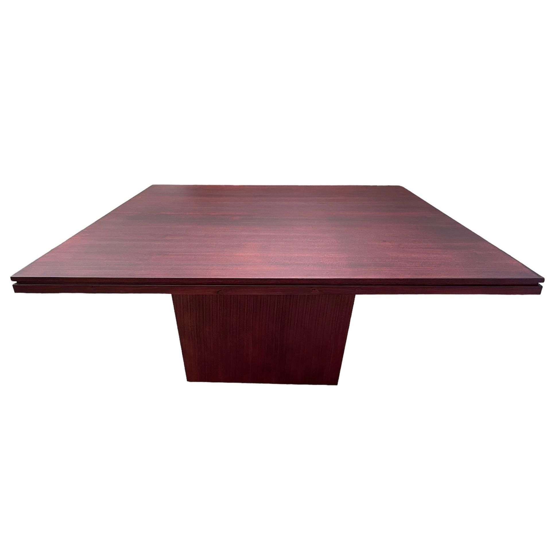 ROSA TASSIE OAK SQUARE DINING TABLE IN DARK WALNUT1800MM MADE TO ORDER - MyChocolateWood
