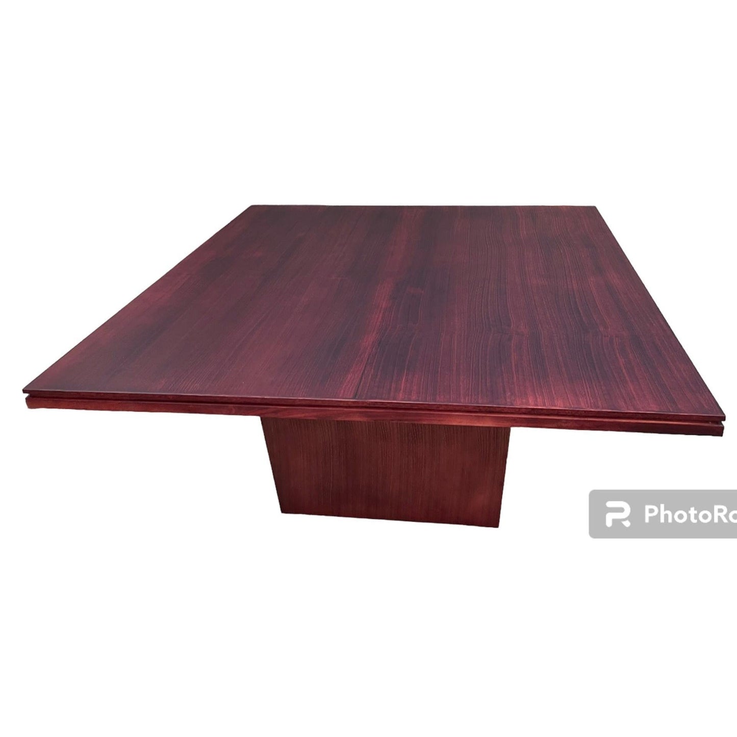 ROSA TASSIE OAK SQUARE DINING TABLE IN DARK WALNUT1800MM MADE TO ORDER - MyChocolateWood