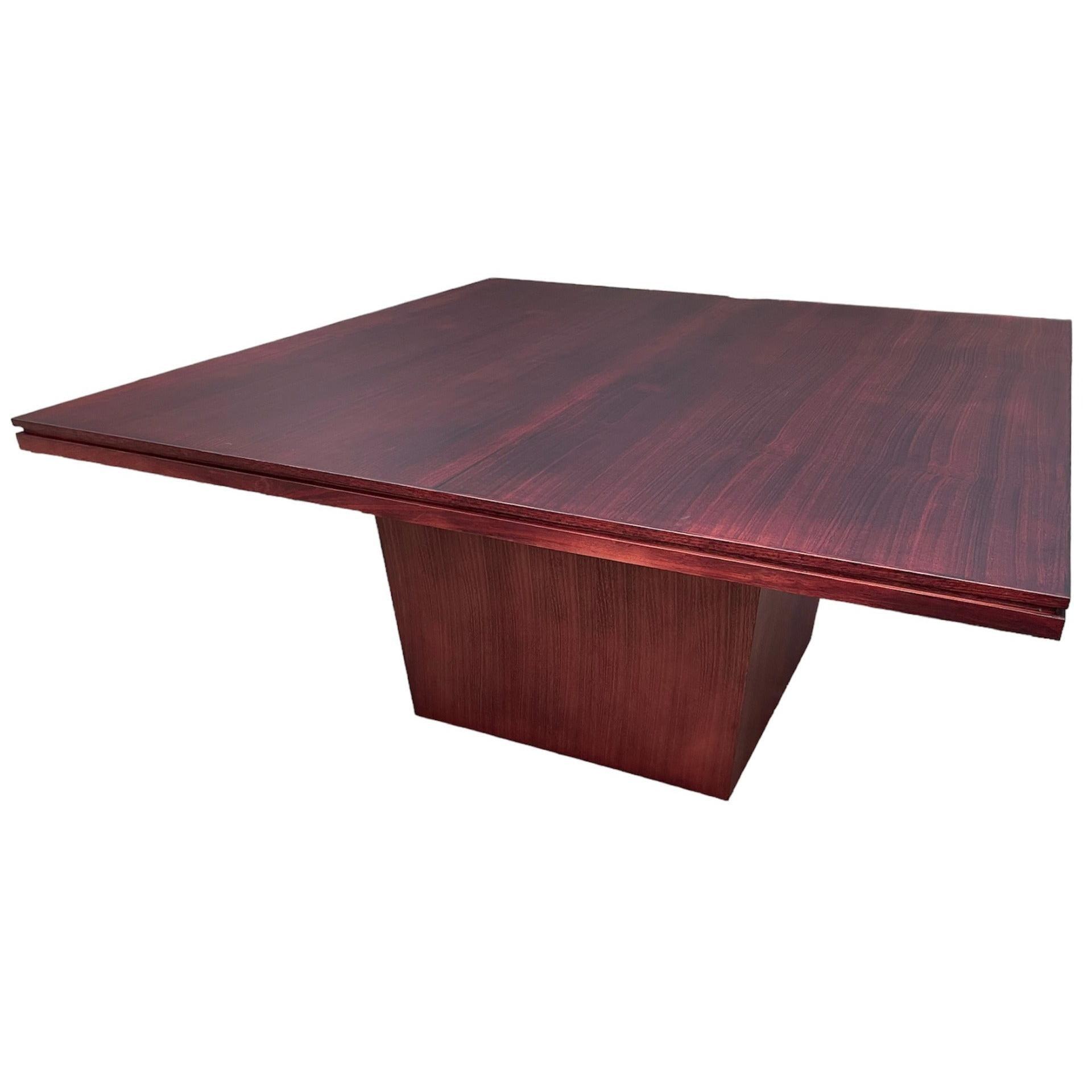 ROSA TASSIE OAK SQUARE DINING TABLE IN DARK WALNUT1800MM MADE TO ORDER - MyChocolateWood