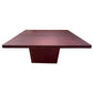 ROSA TASSIE OAK SQUARE DINING TABLE IN DARK WALNUT1800MM MADE TO ORDER - MyChocolateWood