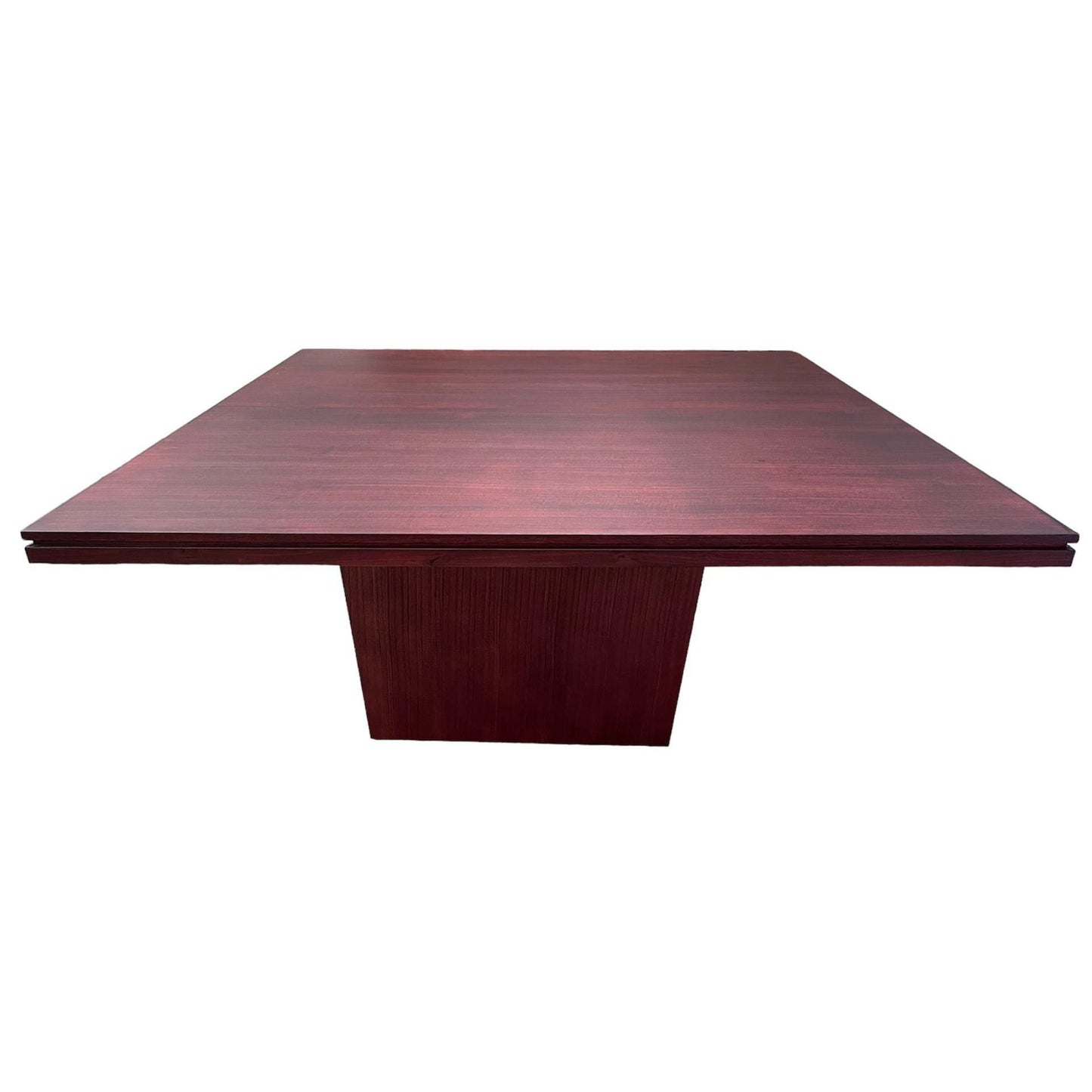 ROSA TASSIE OAK SQUARE DINING TABLE IN DARK WALNUT1800MM MADE TO ORDER - MyChocolateWood