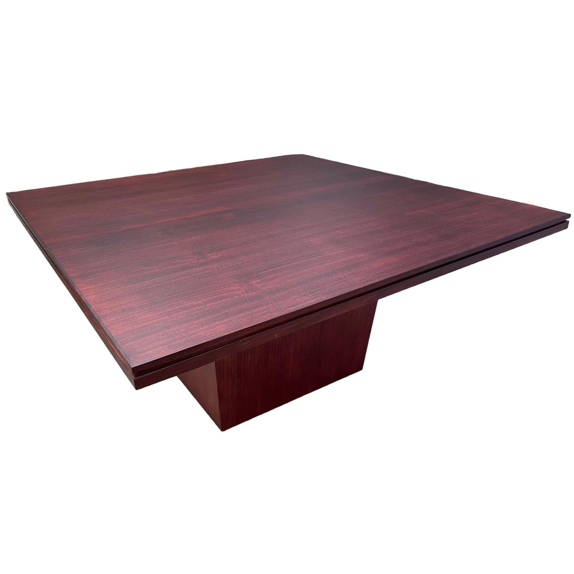 ROSA TASSIE OAK SQUARE DINING TABLE IN DARK WALNUT1800MM MADE TO ORDER - MyChocolateWood