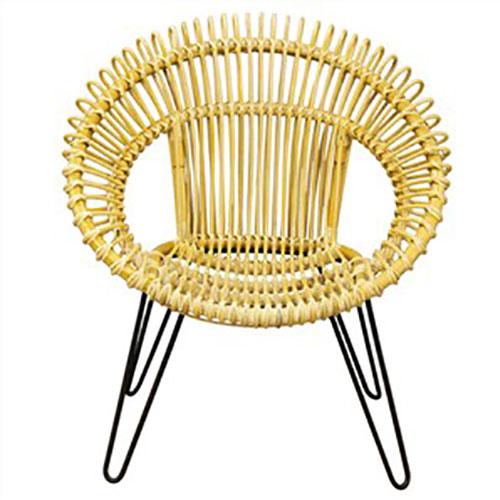 ROSALIND HAND WOVEN RATTAN LEISURE CHAIR - NATURAL - MyChocolateWood