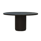 SABRAN MAHOGANY ROUND DINING TABLE GREY OAK - MyChocolateWood