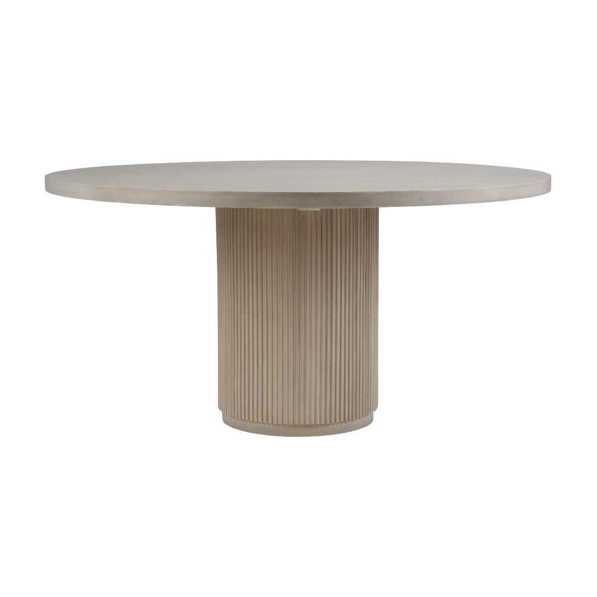 SABRAN MAHOGANY ROUND DINING TABLE SANDBAR - MyChocolateWood