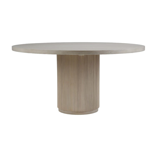 SABRAN MAHOGANY ROUND DINING TABLE SANDBAR