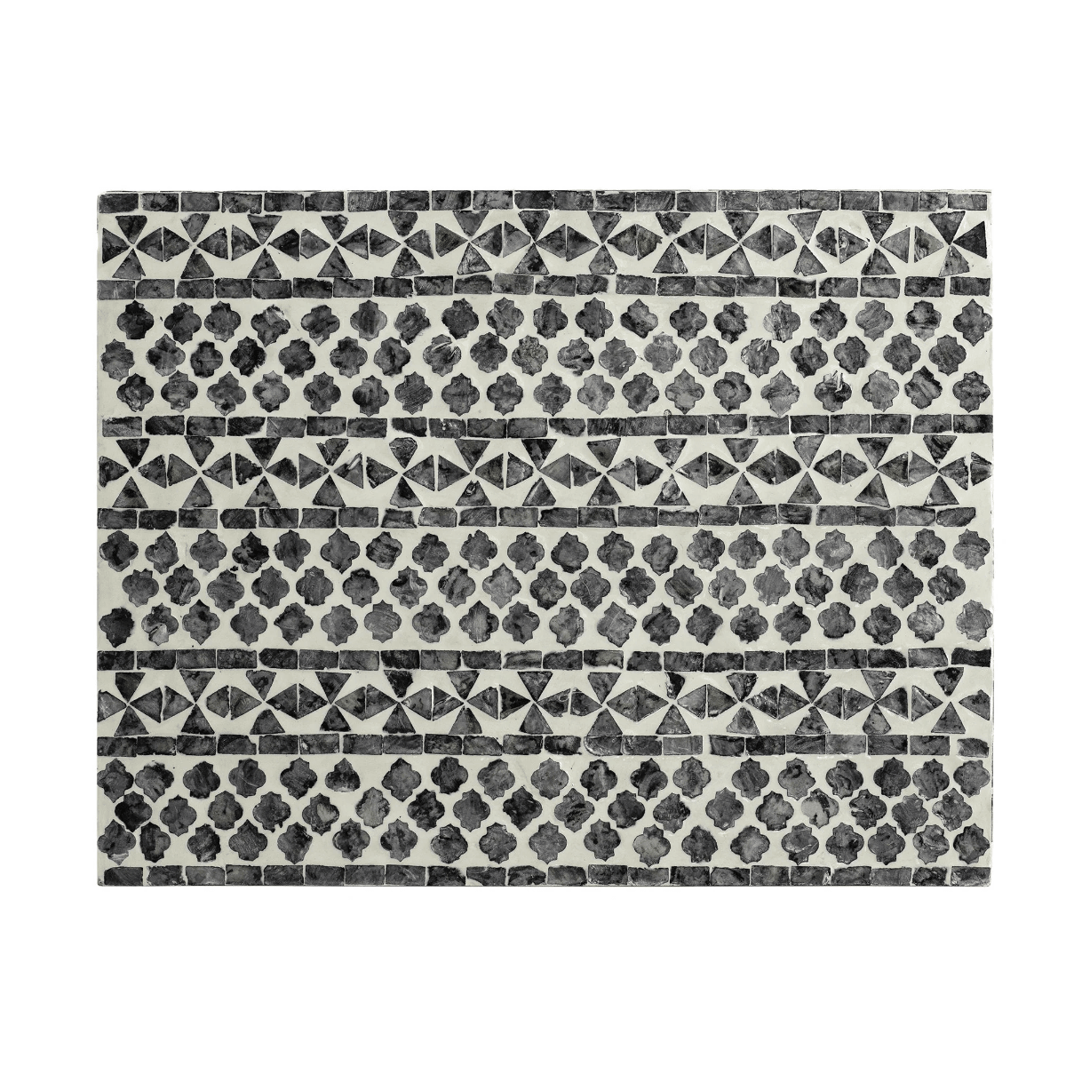 SANTA FE SIDE SHELL INLAY 3 DRAWER SIDE TABLE/BEDSIDE TABLE - MyChocolateWood