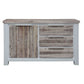 SCARBRO HAMPTONS SOLID ACACIA TIMBER BUFFET SIDEBOARD 1 DOOR 3 DRAWERS - MyChocolateWood