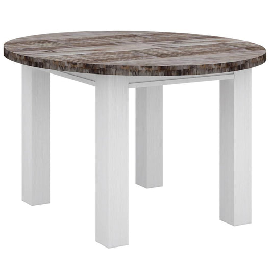SCARBRO HAMPTONS SOLID ACACIA TIMBER ROUND DINING TABLE 120CM - MyChocolateWood