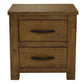 SCOTTI SOLID PINE 2 DRAWER BEDSIDE TABLE NIGHTSTAND AGED SUNDRIED ASH COLOUR