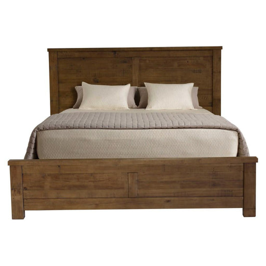 SCOTTI SOLID PINE KING BED AGED SUNDRIED ASH COLOUR