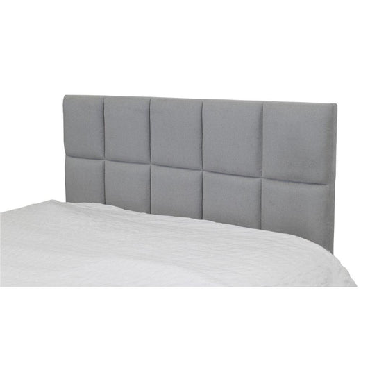 SCRIVENS FABRIC QUEEN BED IN MIST GREY