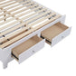 SELENE RUBBERWOOD DOUBLE BED WITH 2 DRAWERS WHITE - MyChocolateWood