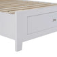 SELENE RUBBERWOOD DOUBLE BED WITH 2 DRAWERS WHITE - MyChocolateWood