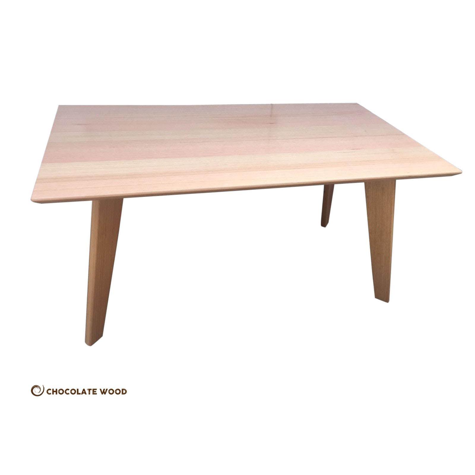 SERENA SOLID TASSIE OAK DINING TABLE - 180CM MADE TO ORDER - MyChocolateWood