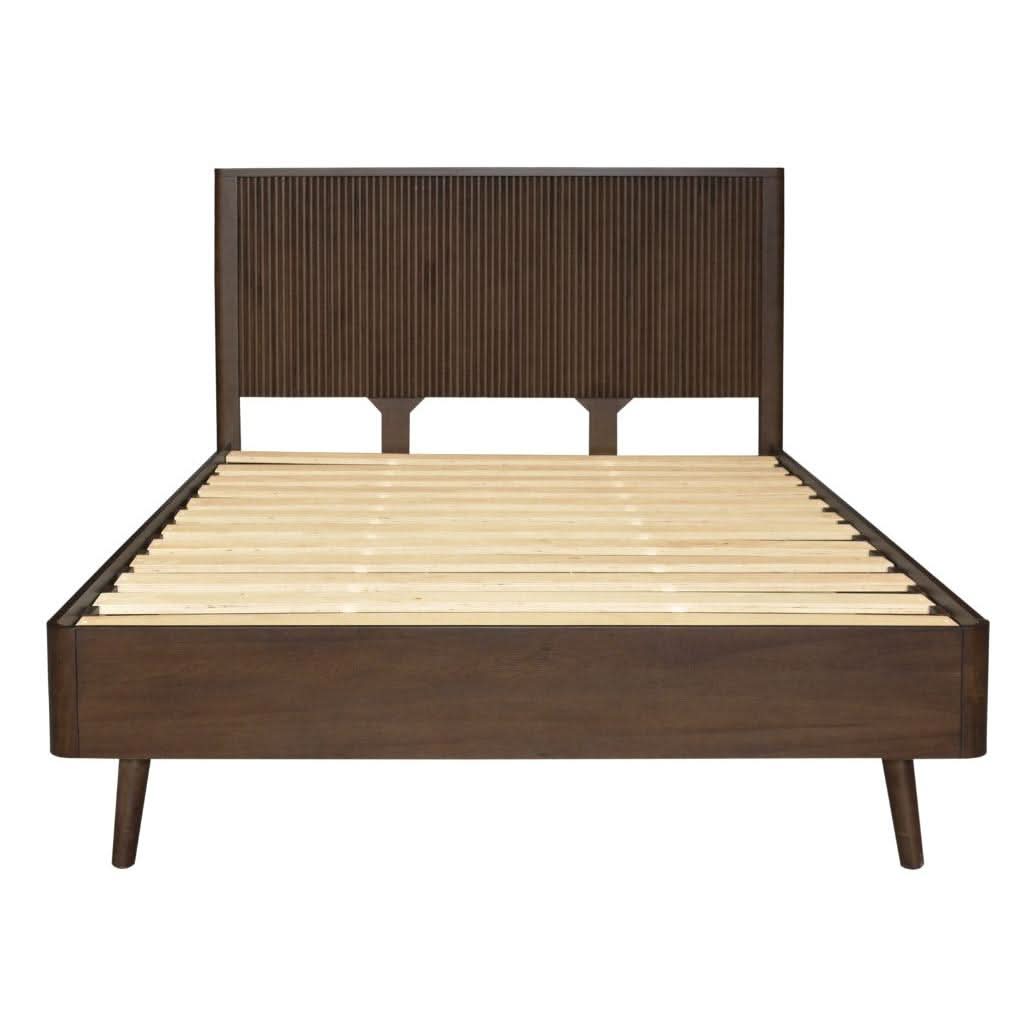 SEVERIN SOLID & VENEER MALAYSIAN HARDWOOD KING BED WALNUT - MyChocolateWood