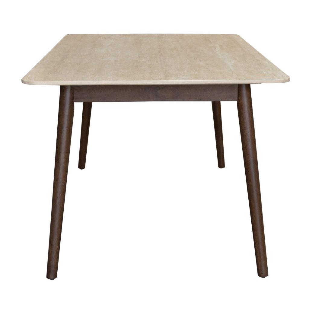 SEVERIN SOLID & VENEER MALAYSIAN HARDWOOD RECTANGULAR DINING TABLE  180CM & 6 SEVERIN CHAIRS