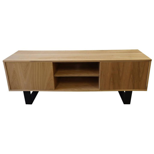 SHERINGHAM ELM TIMBER 2-DOOR ETU TV UNIT NATURAL