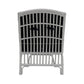 SHIPTON HAMPTONS RATTAN ARMCHAIR IN WHITE/NAVY CUSHION  - MyChocolateWood