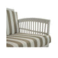 SHIPTON RATTAN 2.5 SEATER SOFA SETTEE COUCH WHITE/NAVY CUSHIONS WITH AN ADDITIONAL OUTDOOR CUSHION COVER IN BROWN & WHITE STRIPE - MyChocolateWood