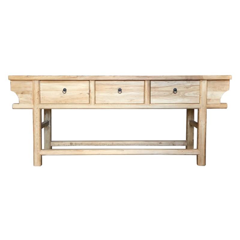 SHULI RECLAIMED ELM CHINESE ANTIQUE REPRODUCTION DONGBEI CONSOLE/HALL TABLE - MyChocolateWood