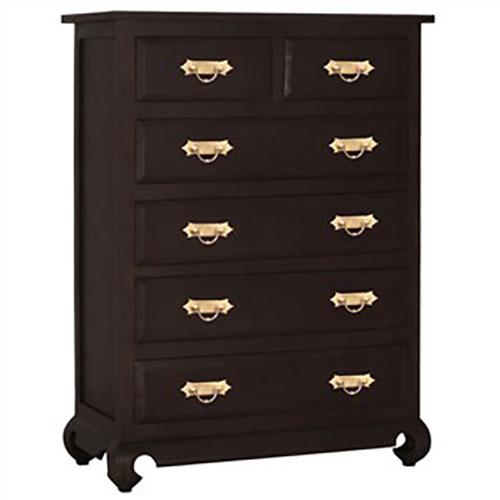 SINAI SOLID MAHOGANY TIMBER 6 DRAWER TALLBOY/CHEST OF 6 DRAWERS CHOCOLATE COLOUR - BY SPECIAL ORDER ONLY - MyChocolateWood