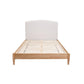 SOLENE FABRIC QUEEN BED WITH UPH BH & USB SANDSTONE