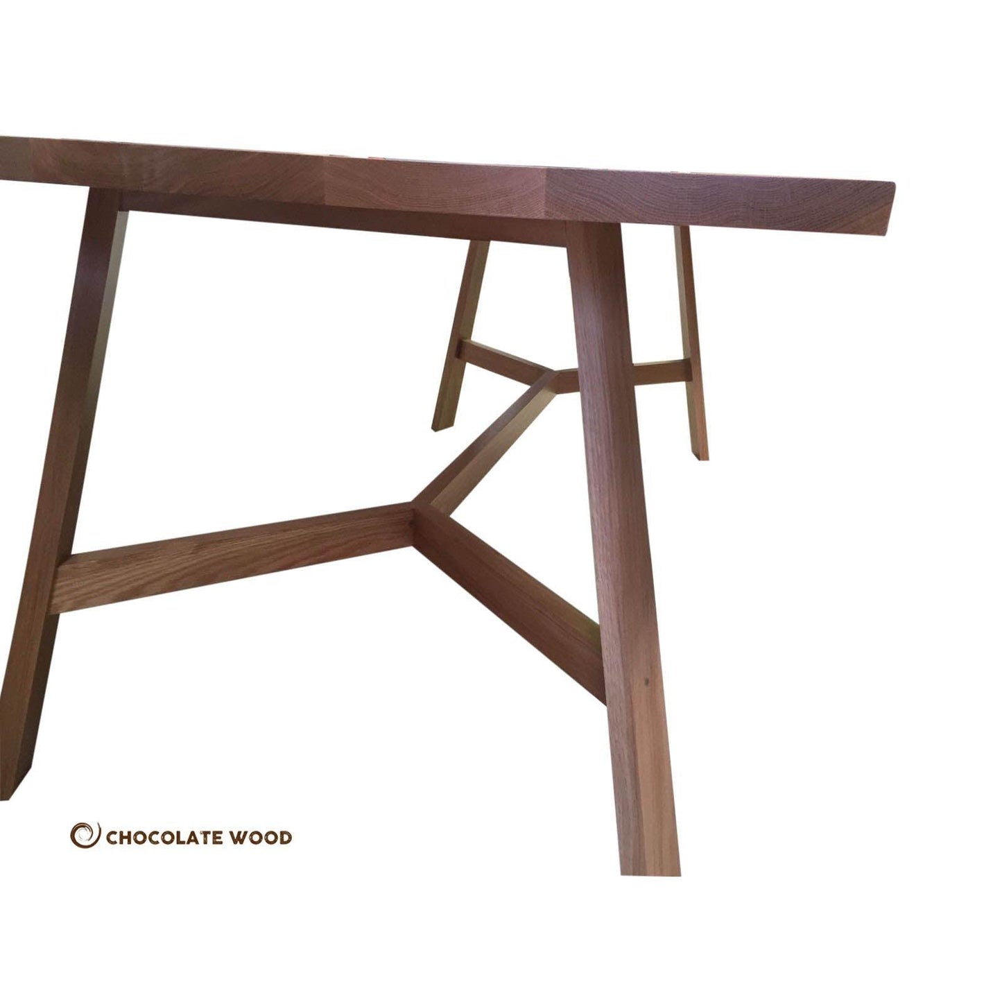 SOLID MILAN AMERICAN OAK DINING TABLE 210CM MADE TO ORDER - MyChocolateWood