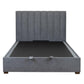 SOMERSET GAS LIFT STORAGE QUEEN  BED DARK GREY