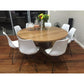 SOPHIE SOLID AMERICAN OAK ROUND DINING TABLE  - 150CM DIAMETER - MyChocolateWood