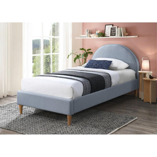 SPAR CHILDREN'S KING SINGLE BED IN DENIM BLUE FABRIC