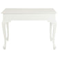 STEWART QUEEN ANN STYLE SOLID MAHOGANY 2 DRAWER 105CM DESK IN SOLID WHITE - MyChocolateWood