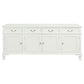 STEWART QUEEN ANN STYLE SOLID MAHOGANY 4 DOORS 4 DRAWERS 200CM BUFFET/SIDEBOARD IN SOLID WHITE - MyChocolateWood