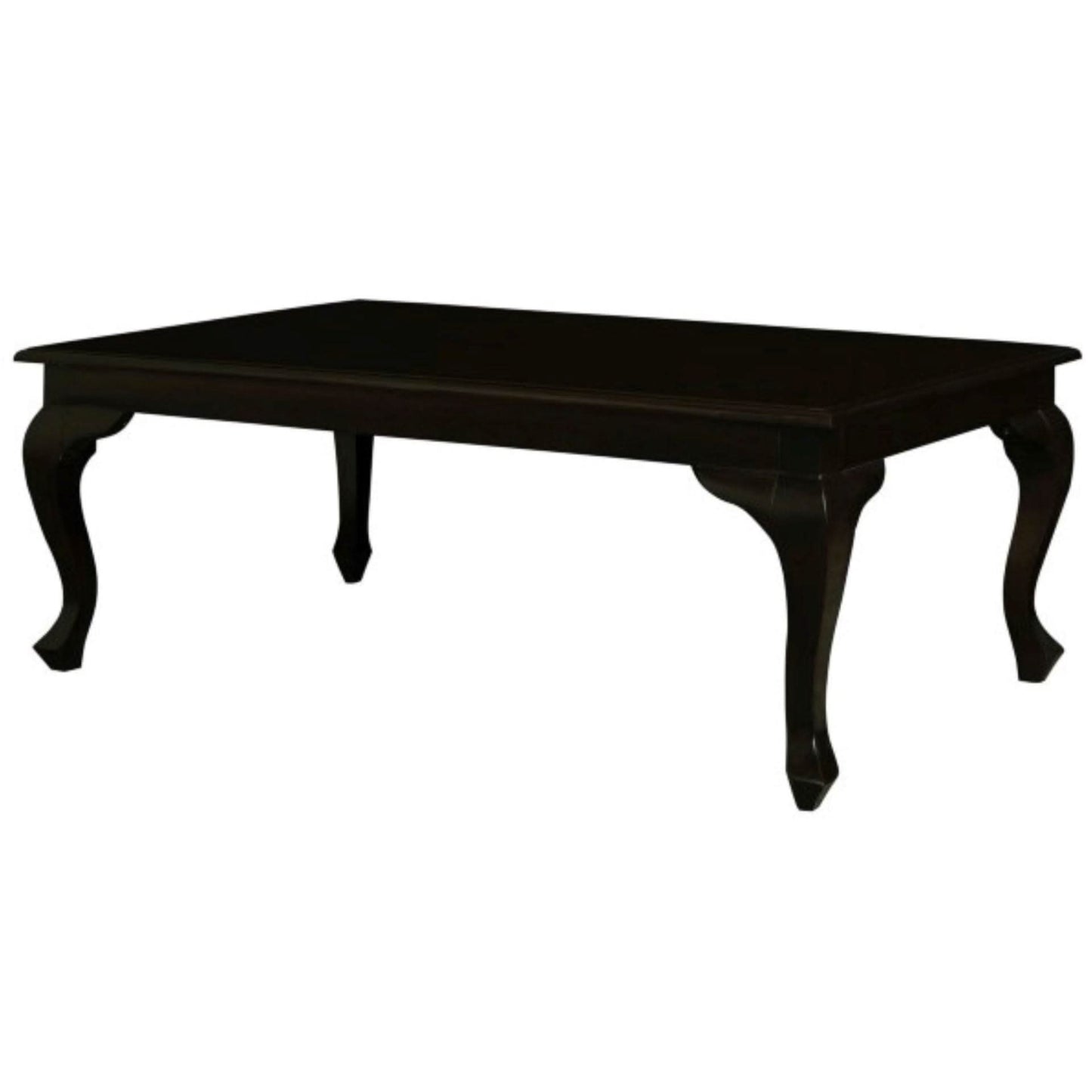 STEWART QUEEN ANN STYLE SOLID MAHOGANY COFFEE TABLE IN CHOCOLATE COLOUR 120CM - MyChocolateWood