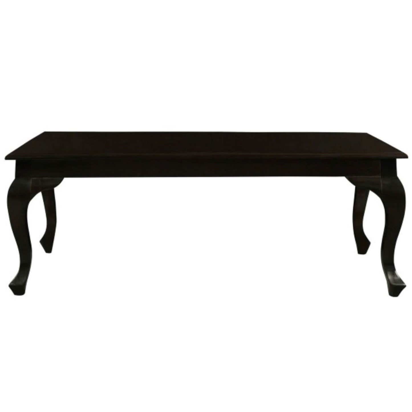 STEWART QUEEN ANN STYLE SOLID MAHOGANY COFFEE TABLE IN CHOCOLATE COLOUR 120CM - MyChocolateWood