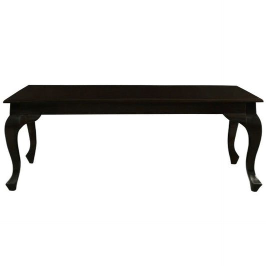 STEWART QUEEN ANN STYLE SOLID MAHOGANY COFFEE TABLE IN CHOCOLATE COLOUR 120CM - MyChocolateWood
