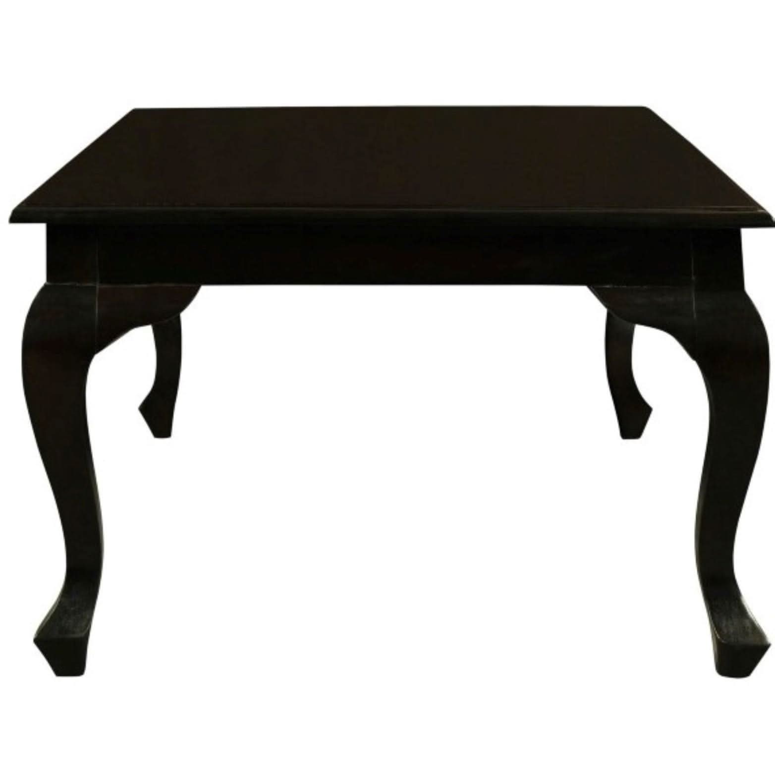 STEWART QUEEN ANN STYLE SOLID MAHOGANY COFFEE TABLE IN CHOCOLATE COLOUR 120CM - MyChocolateWood