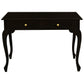STEWART QUEEN ANN STYLE SOLID MAHOGANY DESK 2 DRAWERS IN CHOCOLATE COLOUR 105CM - MyChocolateWood