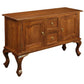 STEWART QUEEN ANN STYLE SOLID MAHOGANY SOFA TABLE 2 DOORS & 2 DRAWERS IN LIGHT PECAN 130CM - MyChocolateWood